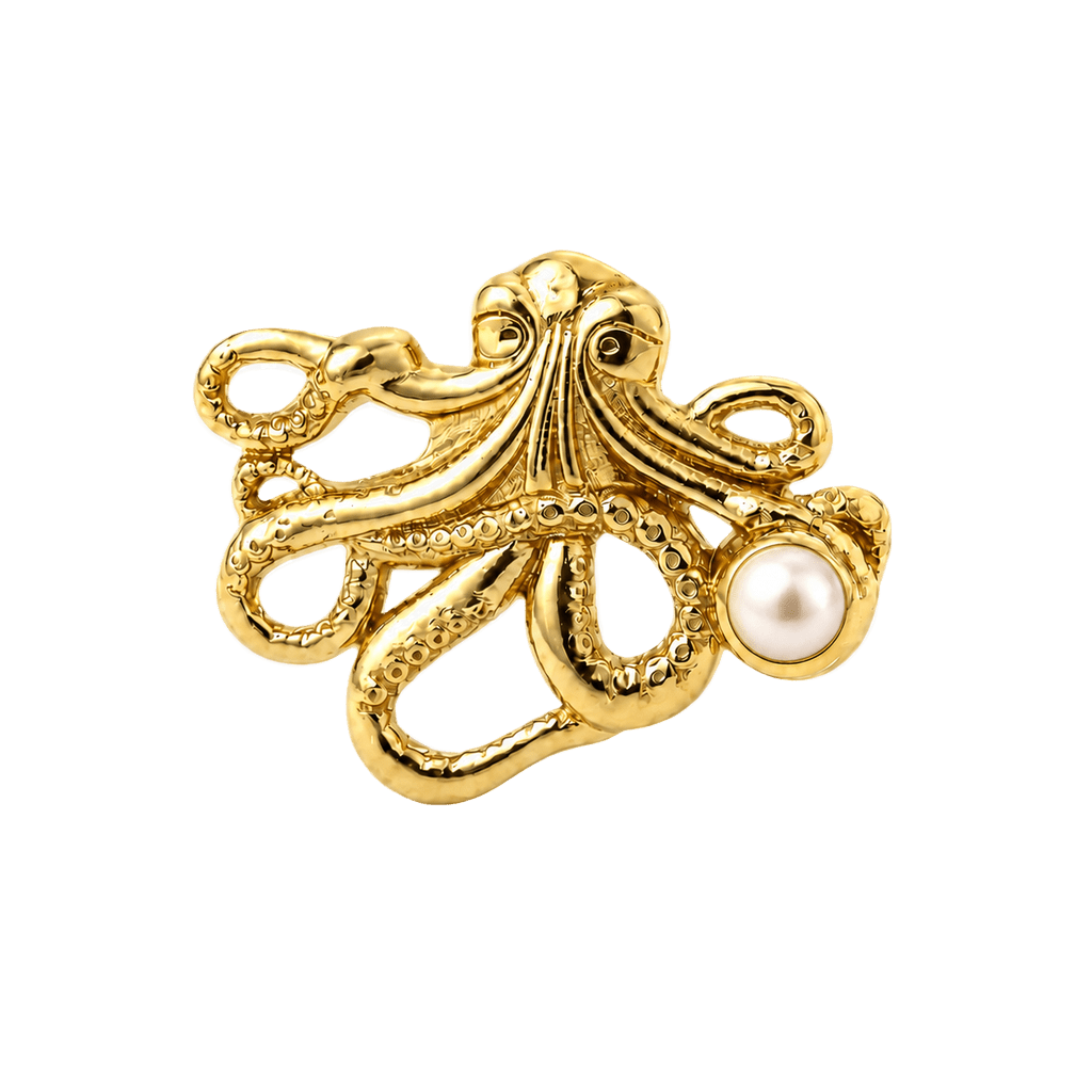 Octopus – 14K Gold Threadless/Threaded End - piercing-zone.com
