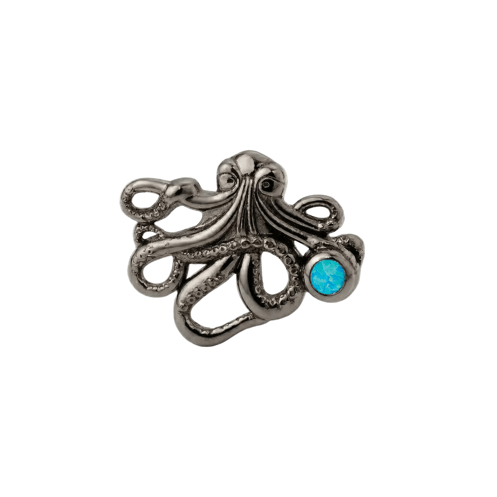 Octopus – 14K Gold Threadless/Threaded End - piercing-zone.com