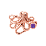 Octopus – 14K Gold Threadless/Threaded End - piercing-zone.com