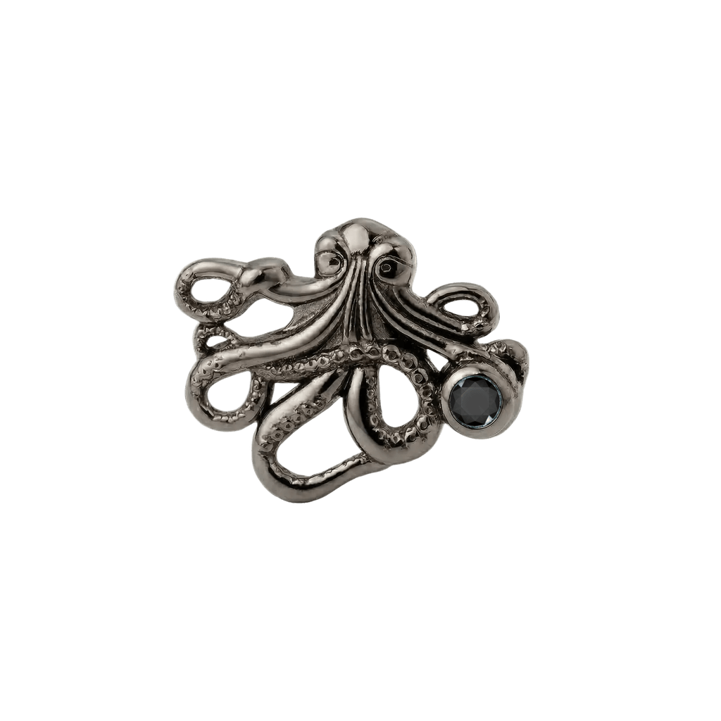 Octopus – 14K Gold Threadless/Threaded End - piercing-zone.com