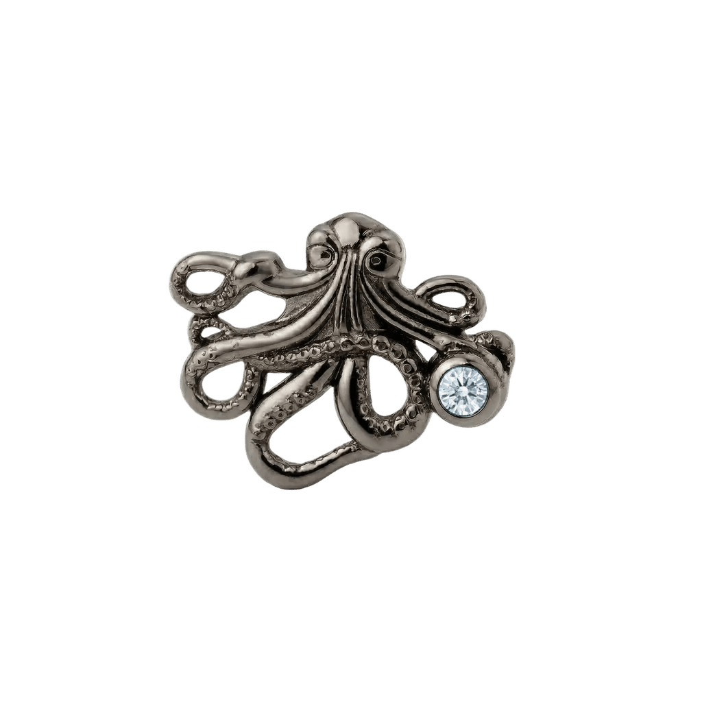 Octopus – 14K Gold Threadless/Threaded End - piercing-zone.com