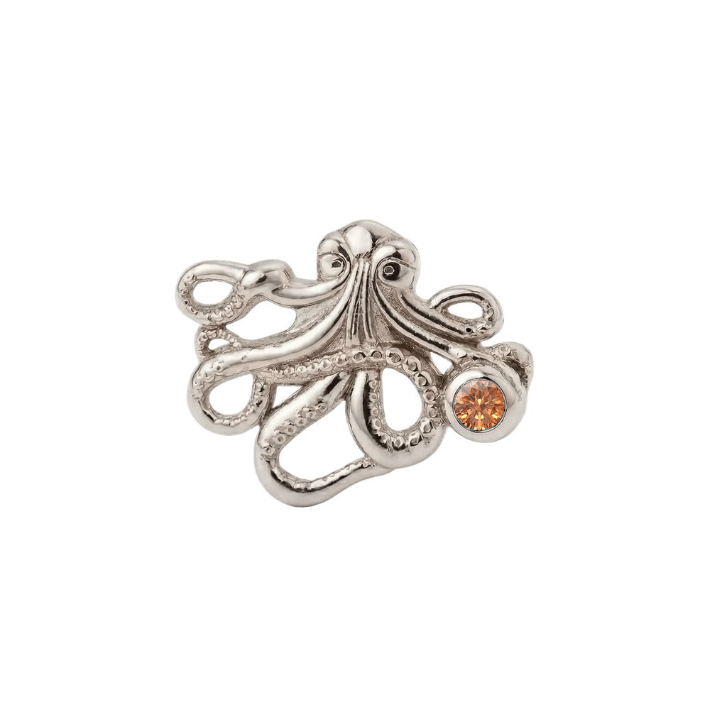 Octopus – 14K Gold Threadless/Threaded End - piercing-zone.com