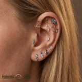 Octopus – 14K Gold Threadless/Threaded End - piercing - zone.com