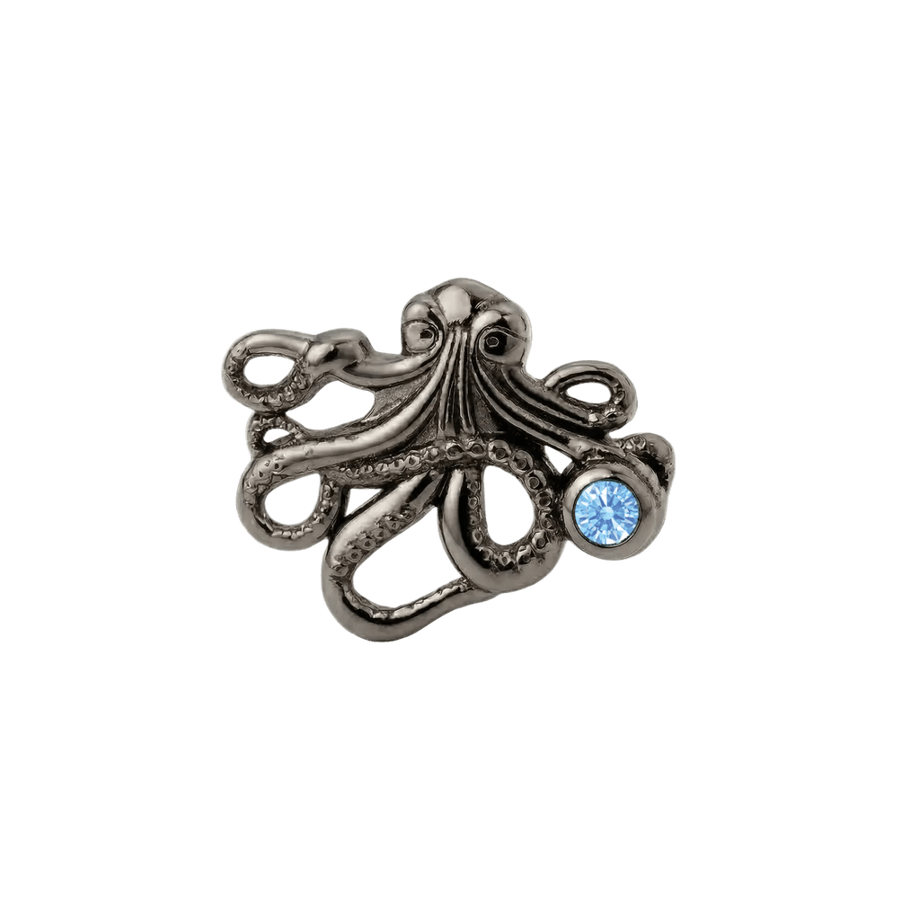 Octopus – 14K Gold Threadless/Threaded End - piercing-zone.com
