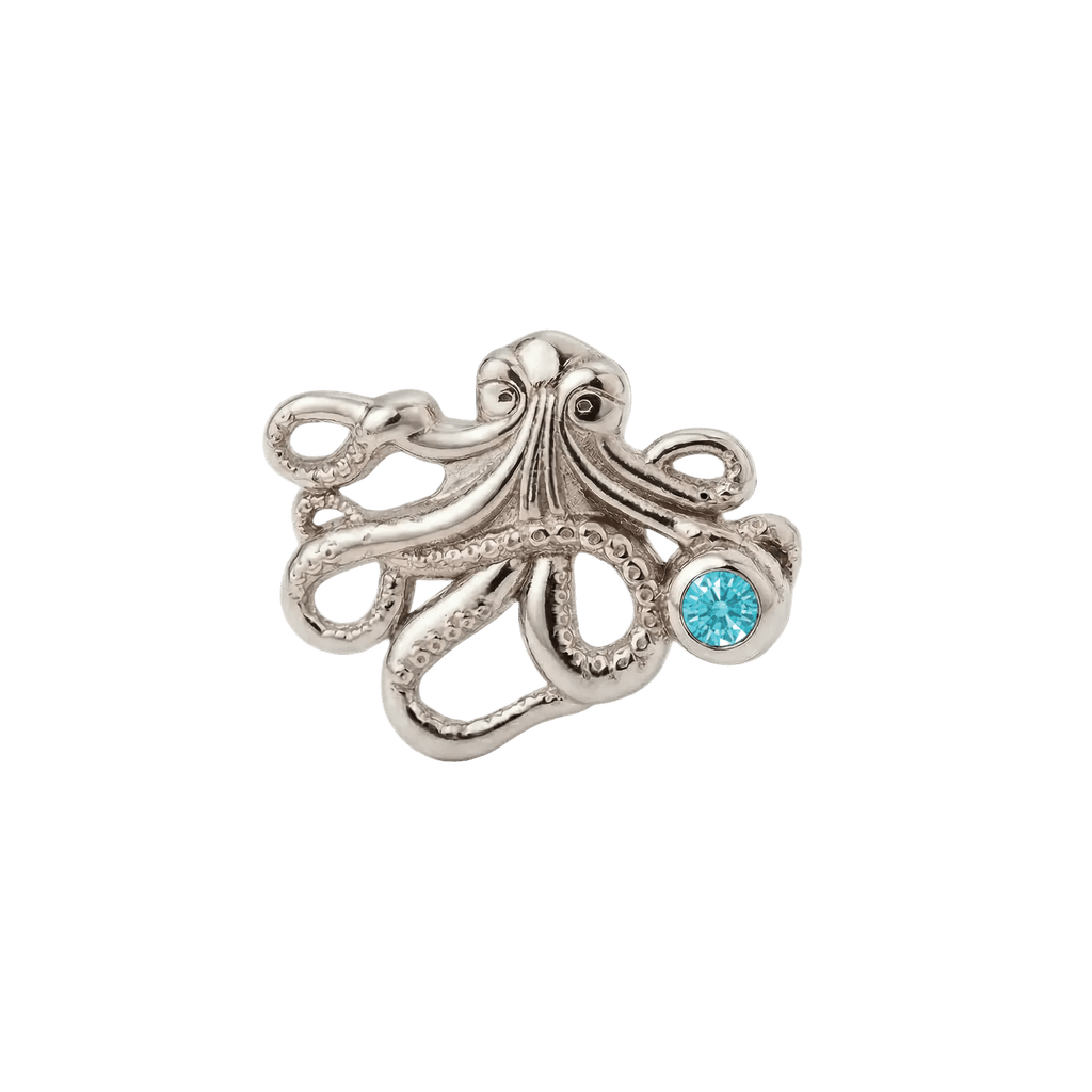 Octopus – 14K Gold Threadless/Threaded End - piercing-zone.com