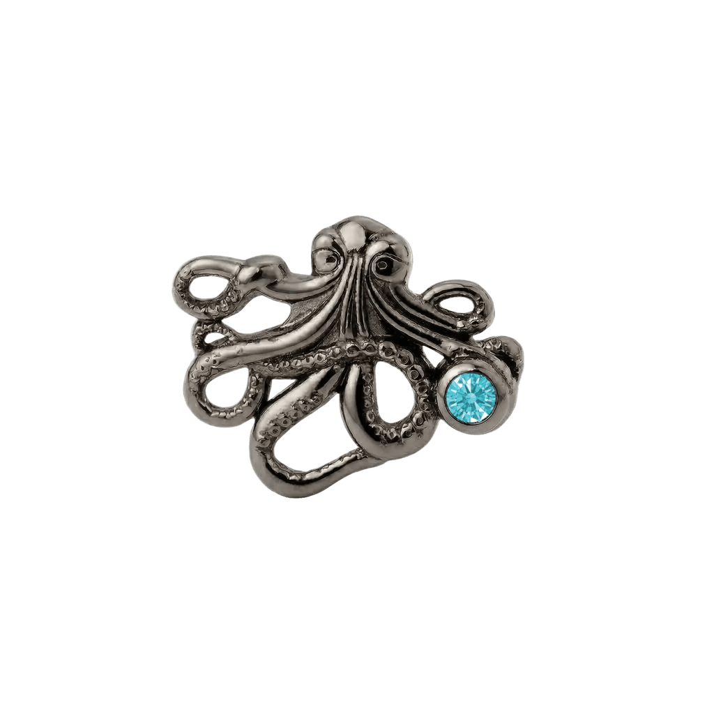 Octopus – 14K Gold Threadless/Threaded End - piercing-zone.com