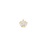 Odysseus - 18K Gold Gem Threadless/Threaded End - piercing - zone.com