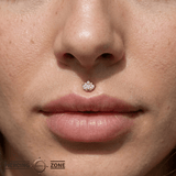 Odysseus - 18K Gold Gem Threadless/Threaded End - piercing-zone.com