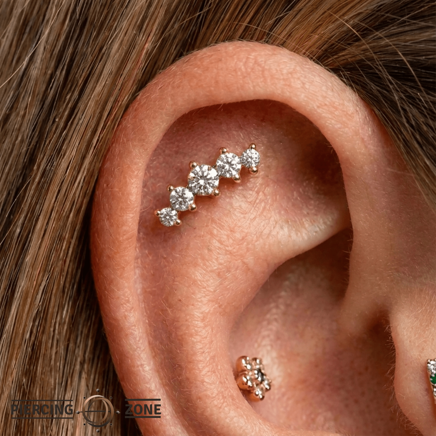 Odyssey Prium Gem - 18K Yellow Gold Threadless/Threaded End - piercing - zone.com