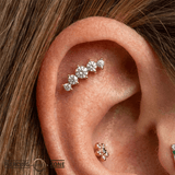 Odyssey Prium Gem - 18K Yellow Gold Threadless/Threaded End - piercing - zone.com