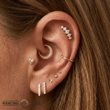 Odyssey Prium Gem - 18K Yellow Gold Threadless/Threaded End - piercing - zone.com