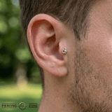 OK Sign Emoji – 14K Gold Threadless/Threaded End - piercing - zone.com