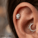 Olivia – 14K Gold Threadless/Threaded End - piercing - zone.com