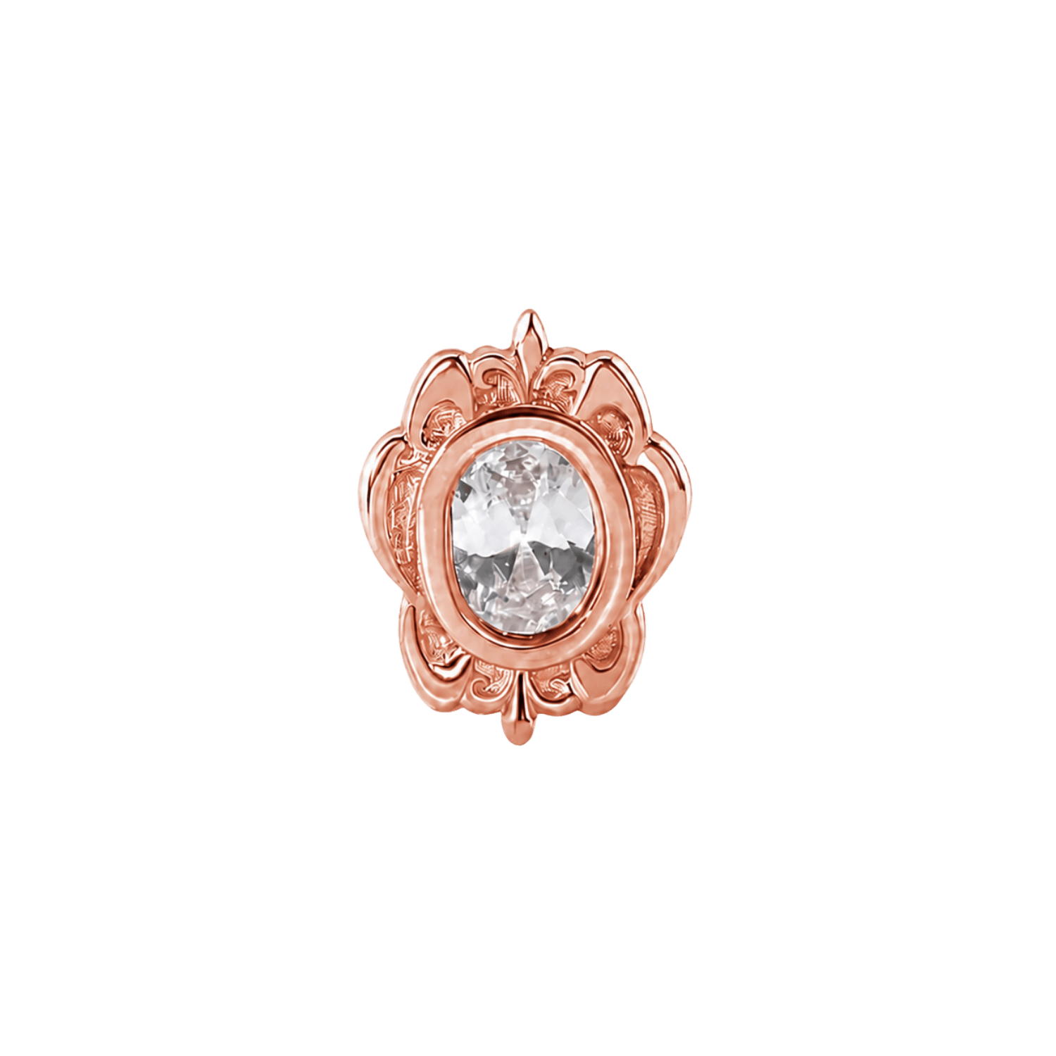 Olivia – 14K Gold Threadless/Threaded End - piercing-zone.com