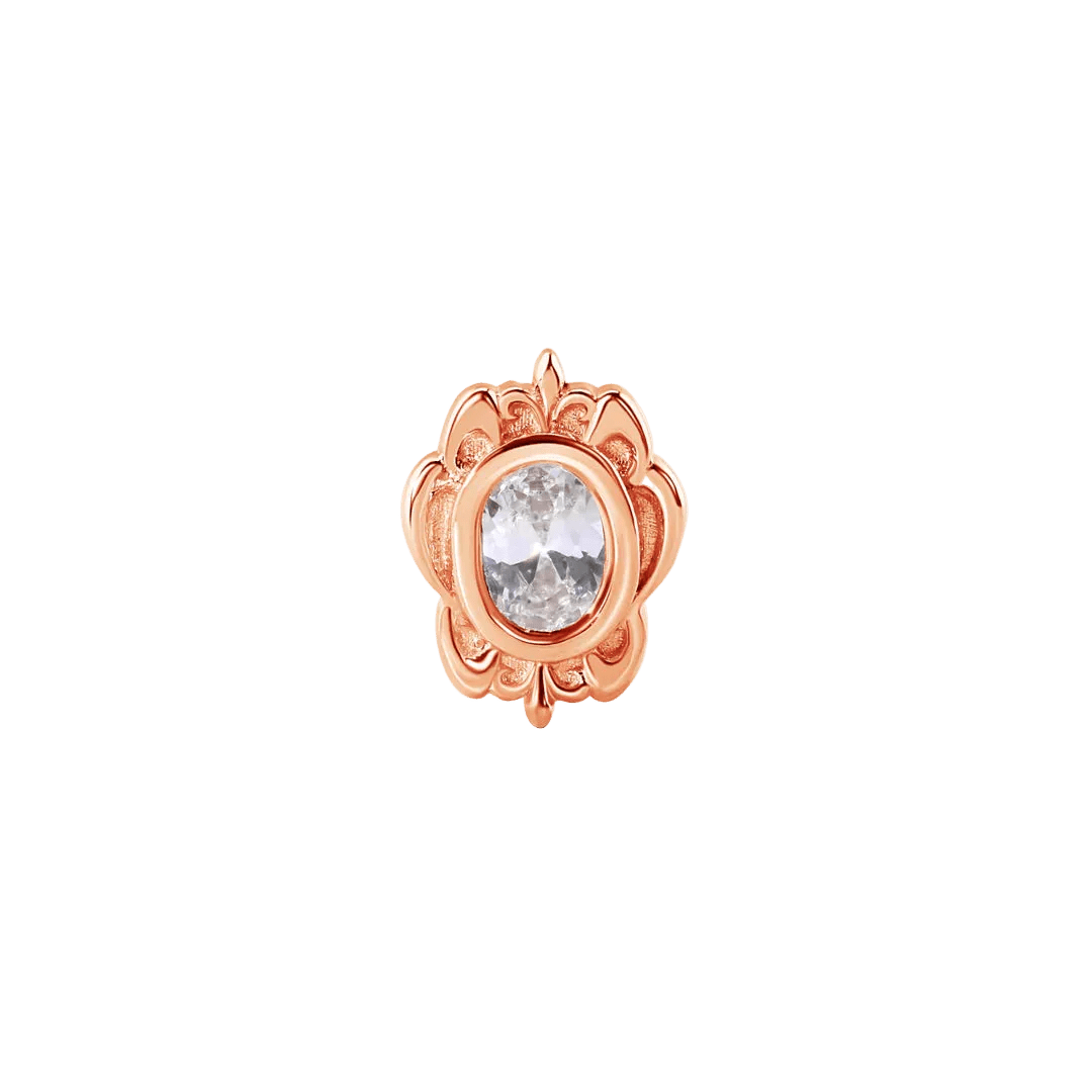 Olivia – 14K Gold Threadless/Threaded End - piercing - zone.com