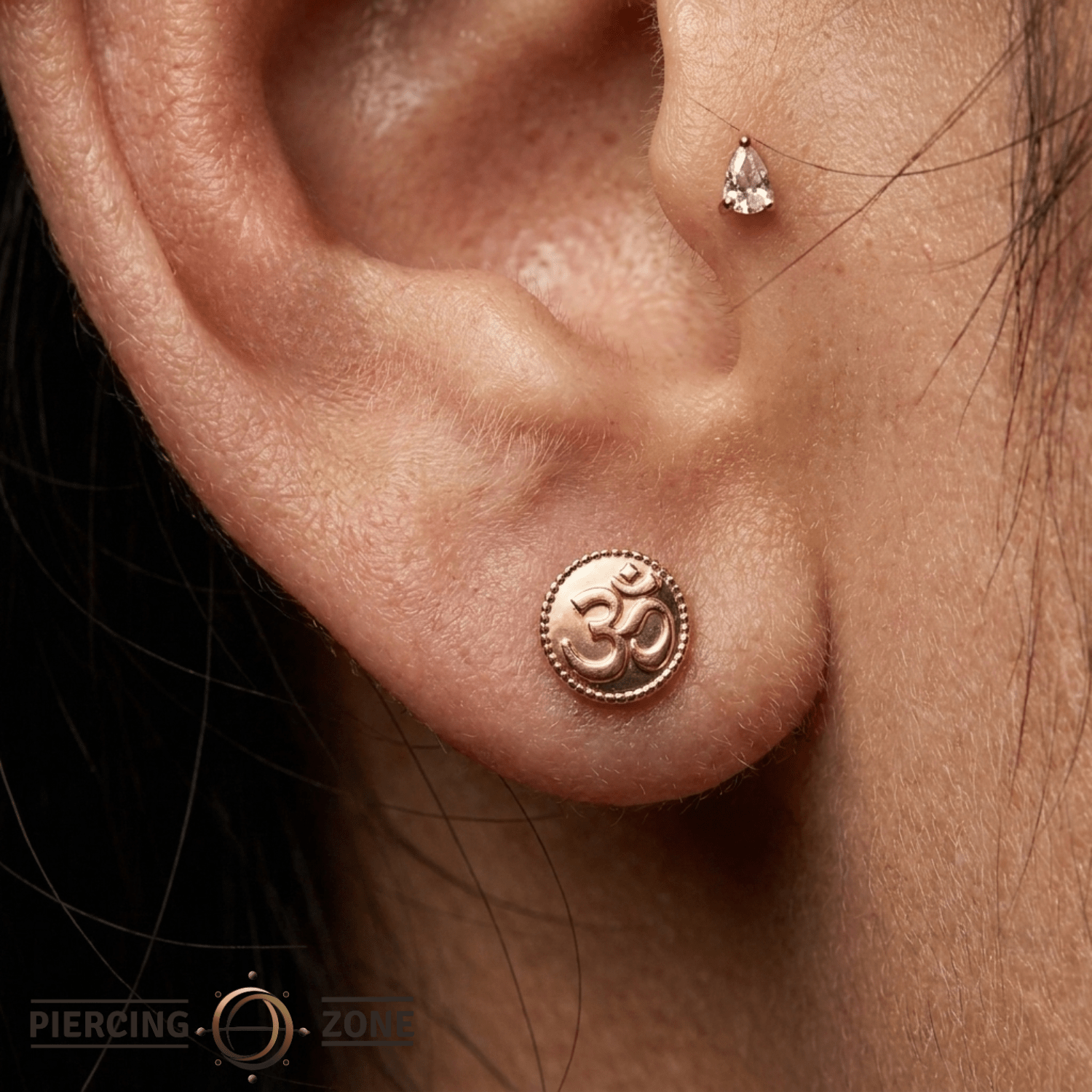 OM – 14K Gold Threadless/Threaded End - piercing - zone.com