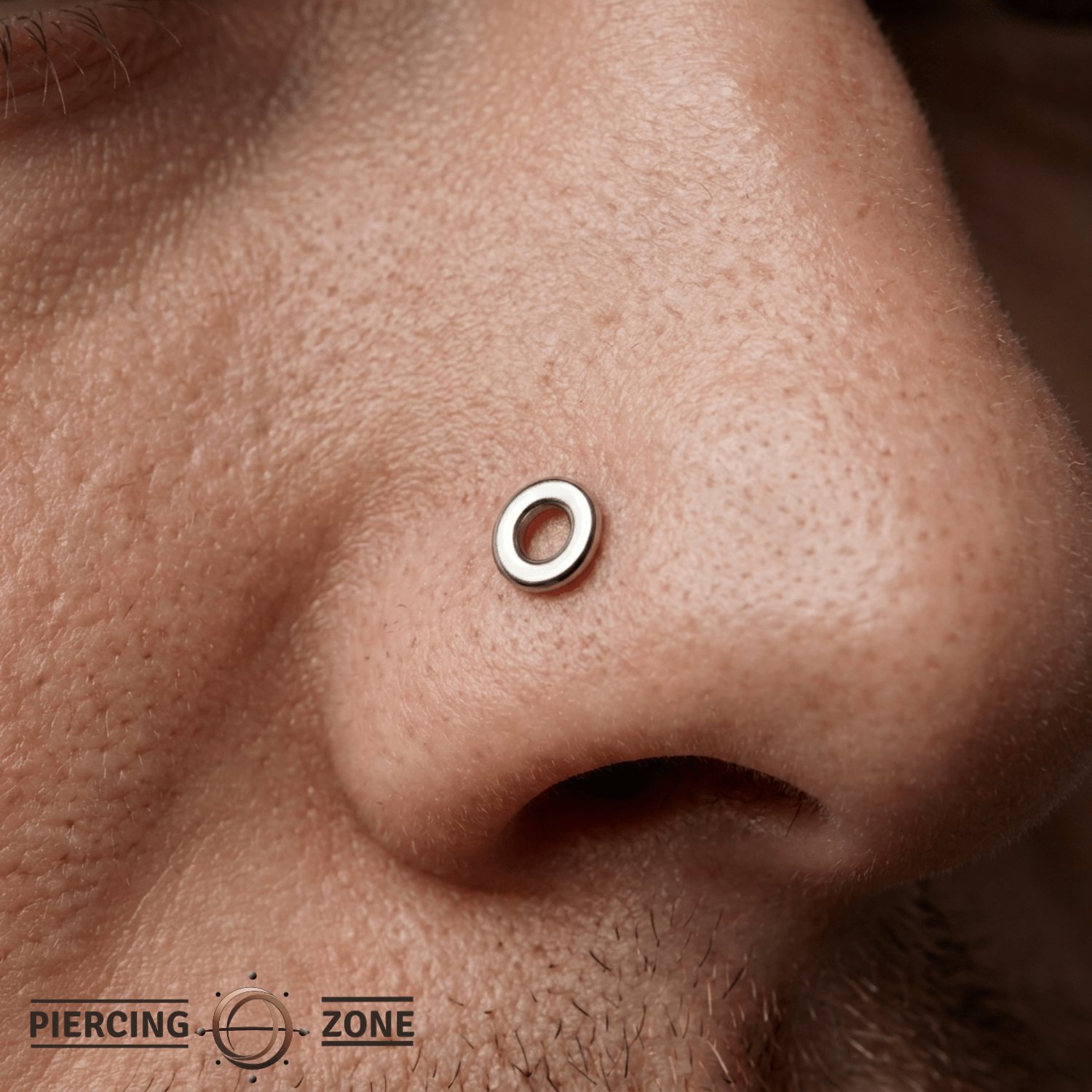 Open Circle - 14K Gold Threadless/Threaded End - piercing - zone.com
