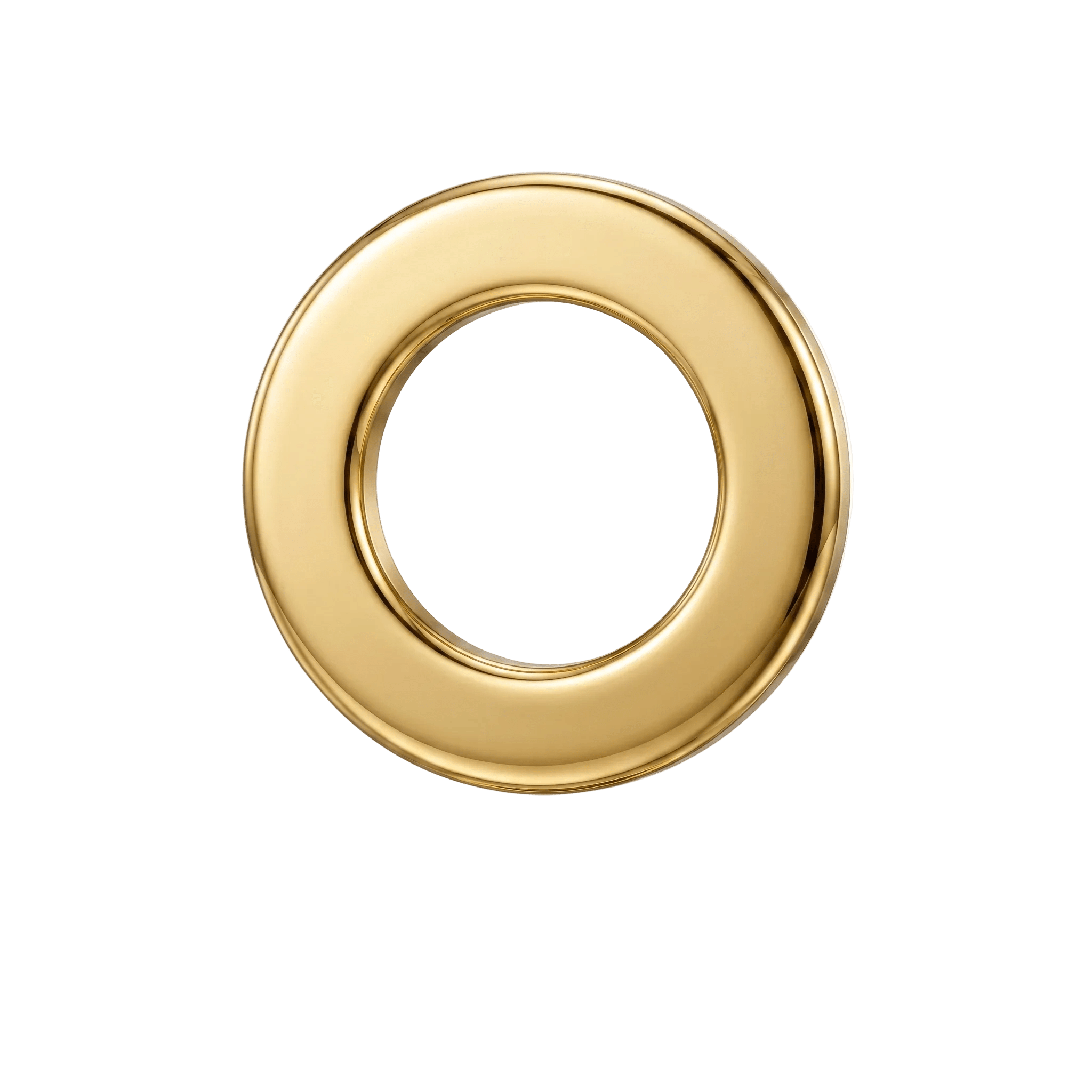 Open Circle - 14K Gold Threadless/Threaded End - piercing - zone.com
