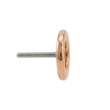 Open Circle - 14K Gold Threadless/Threaded End - piercing - zone.com