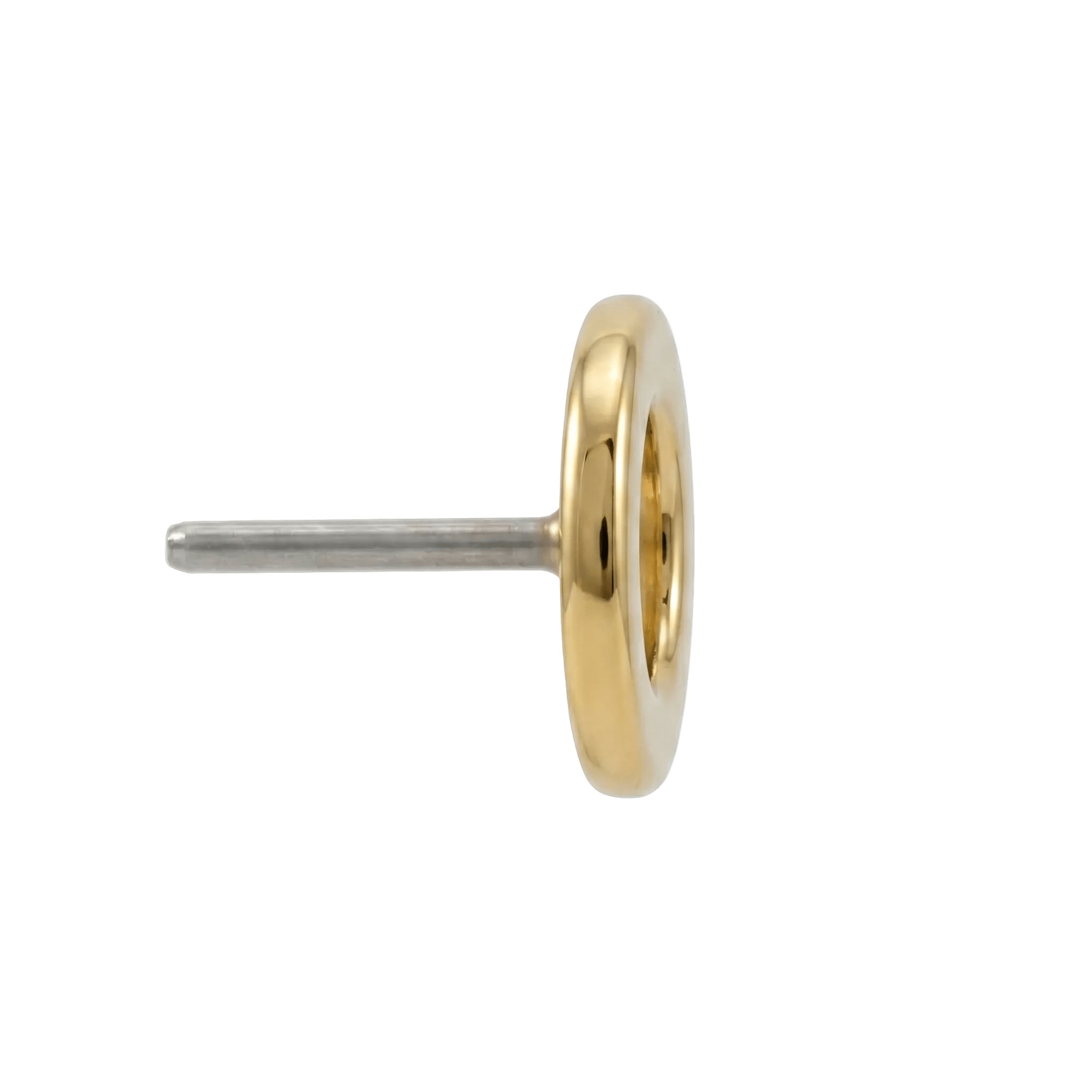 Open Circle - 14K Gold Threadless/Threaded End - piercing - zone.com