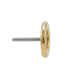 Open Circle - 14K Gold Threadless/Threaded End - piercing - zone.com
