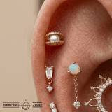 Open Shell Pearl – 14K Gold Threadless/Threaded End - piercing - zone.com