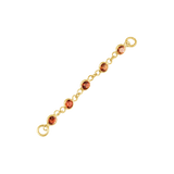 Orange - Yellow Sapphire Chain – 18K Gold Gemstone Piercing Chain - piercing - zone.com