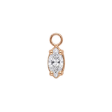 Ornament Marquise Prong – 14K & 18K Gold Gemstone Charm