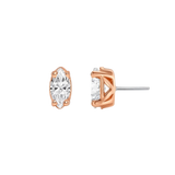 Ornament Marquise Prong – 14K Gold Threadless/Threaded End