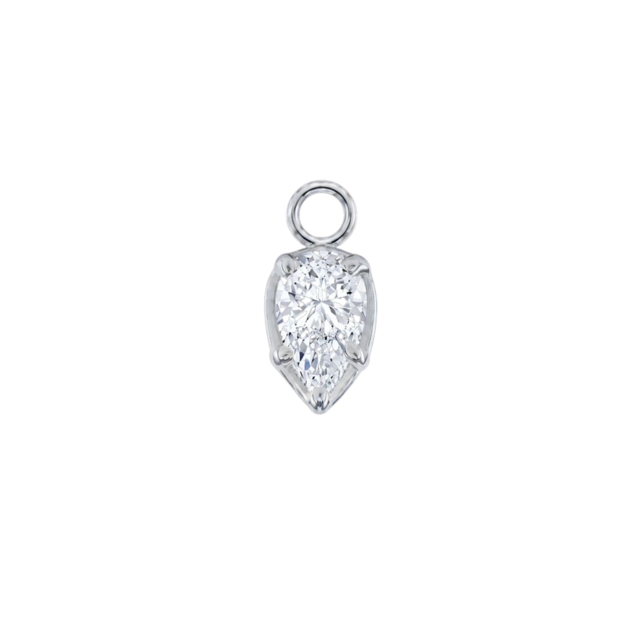 Ornament Pear Prong – 14K & 18K Gold Gemstone Charm