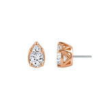 Ornament Pear Prong – 14K Gold Threadless/Threaded End