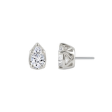 Ornament Pear Prong – 14K Gold Threadless/Threaded End