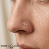 Ouch Pin - 14K Gold Threadless End - piercing - zone.com