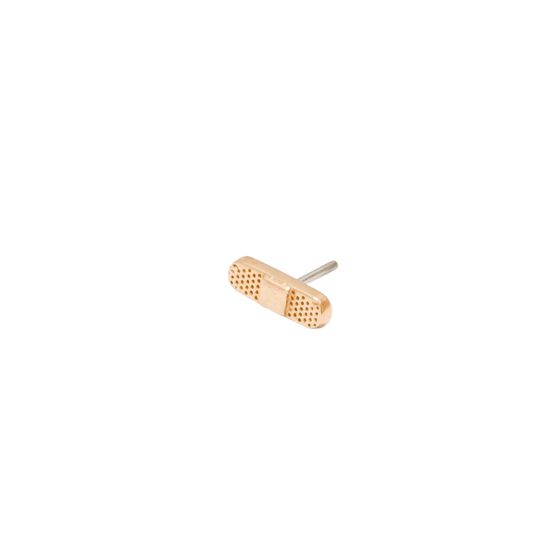 Ouch Pin - 14K Gold Threadless End - piercing - zone.com