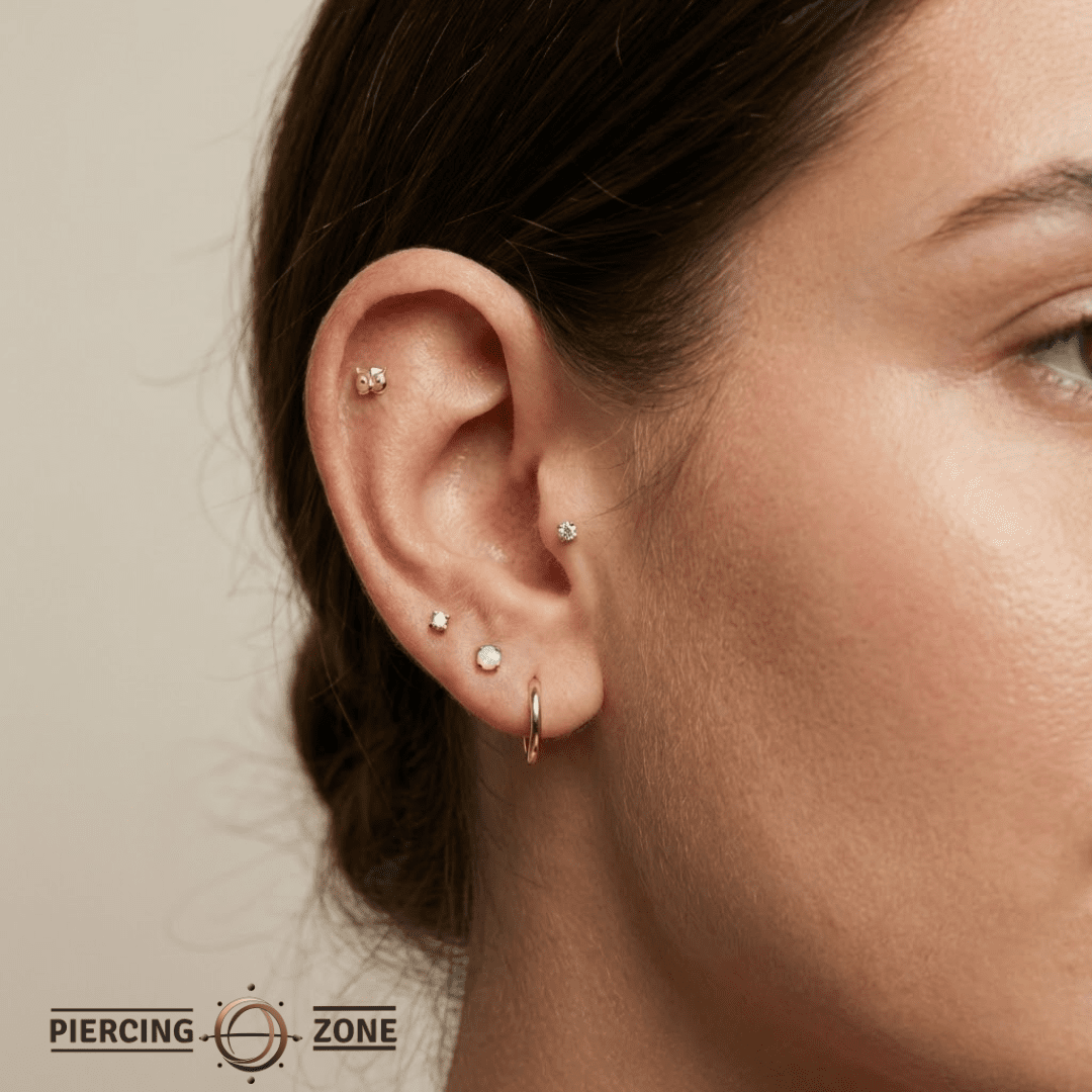 Owl – 14K Gold Threadless/Threaded End - piercing - zone.com