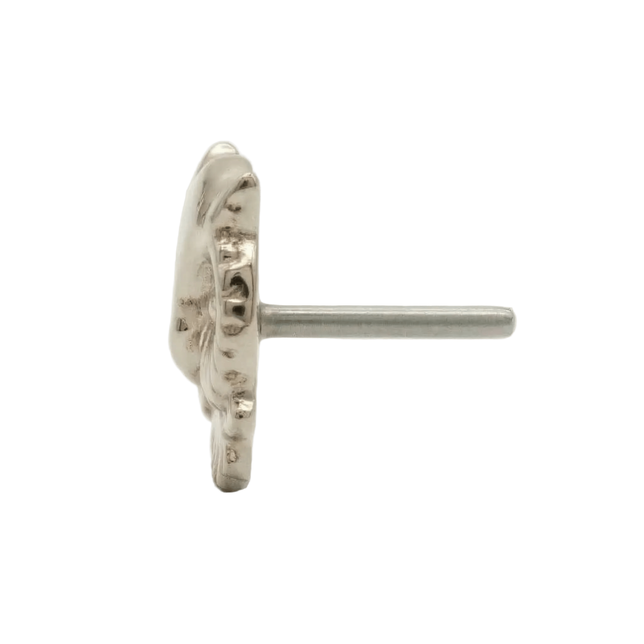 Owl Head – 14K Gold Threadless/Threaded End - piercing - zone.com