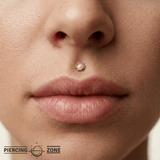 Oyster Pearl – 14K Gold Threadless/Threaded End - piercing - zone.com