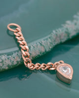 Painkiller – CZ Drop Chain Charm – 14K Gold - piercing - zone.com