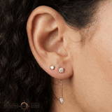 Painkiller – CZ Drop Chain Charm – 14K Gold - piercing - zone.com