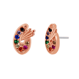 Paint Palette – 14K/18K Gold Artistic Threadless End - piercing - zone.com