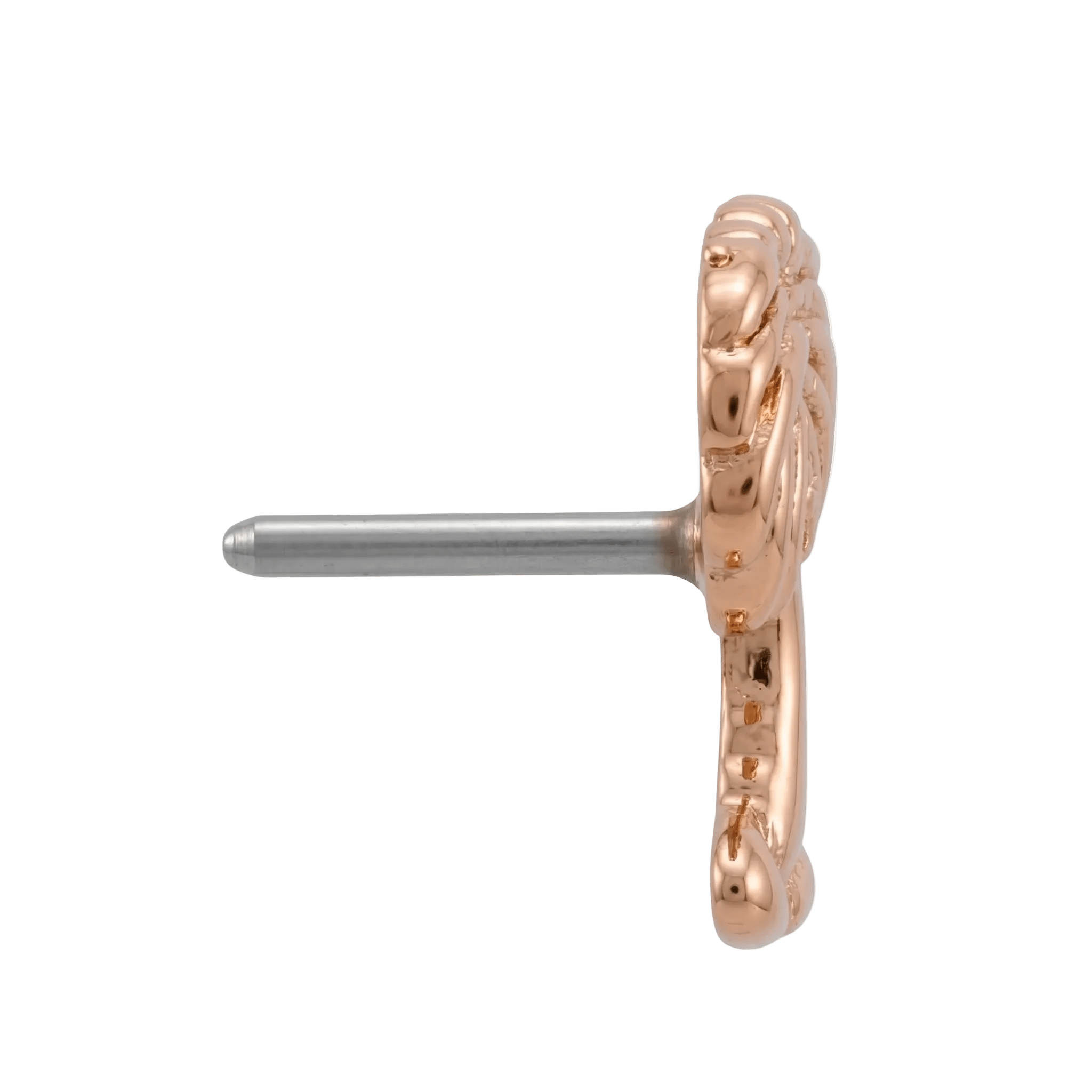 Palm Tree - 14K Gold Threadless/Threaded End - piercing - zone.com