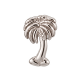 Palm Tree - 14K Gold Threadless/Threaded End - piercing - zone.com