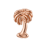 Palm Tree - 14K Gold Threadless/Threaded End - piercing - zone.com