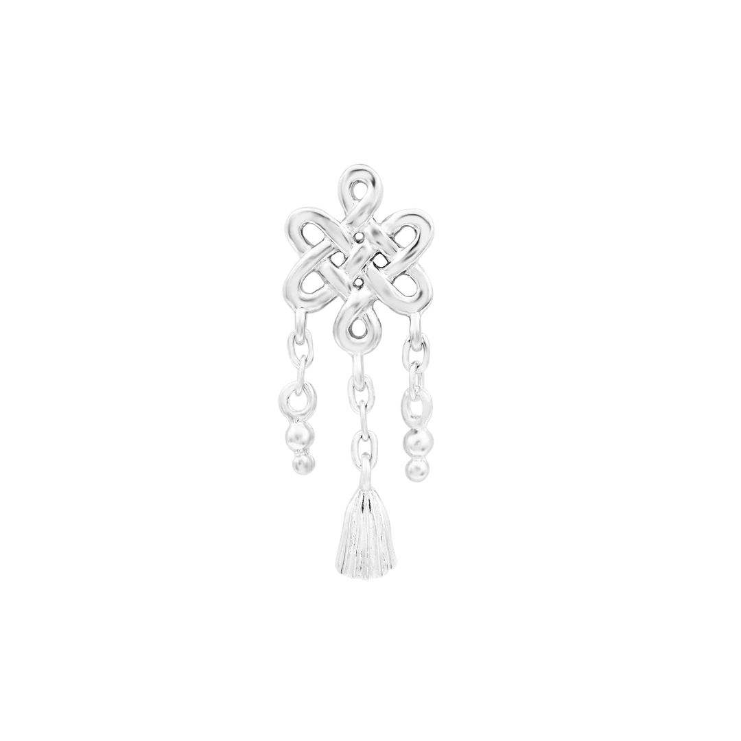 Pan Chang – Eternal Knot – 14K Gold Threadless End - piercing - zone.com