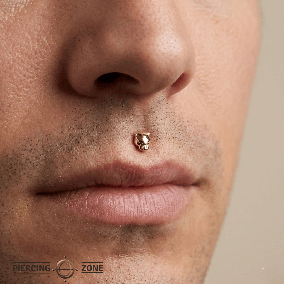 Panther – 14K Gold Threadless/Threaded End - piercing - zone.com