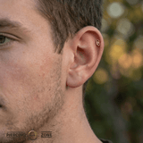 PaperClip – 14K Gold Threadless/Threaded End - piercing - zone.com