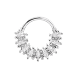 Paradise Clicker with 9 Kite Gems – 14K & 18K Gold - piercing - zone.com