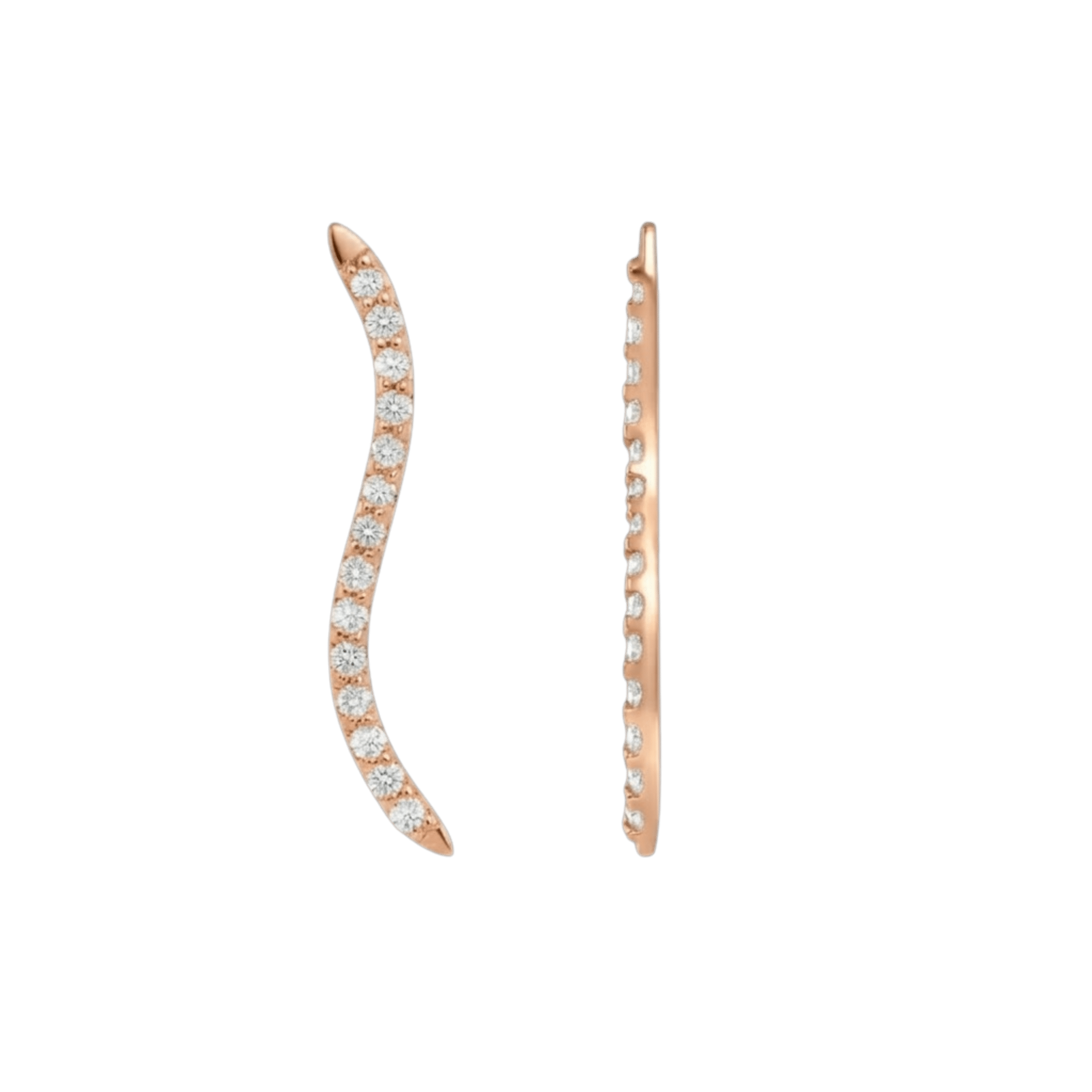 Path With Gems – 14K/18K Gold Linear Multi-Stone Threadless End - piercing-zone.com