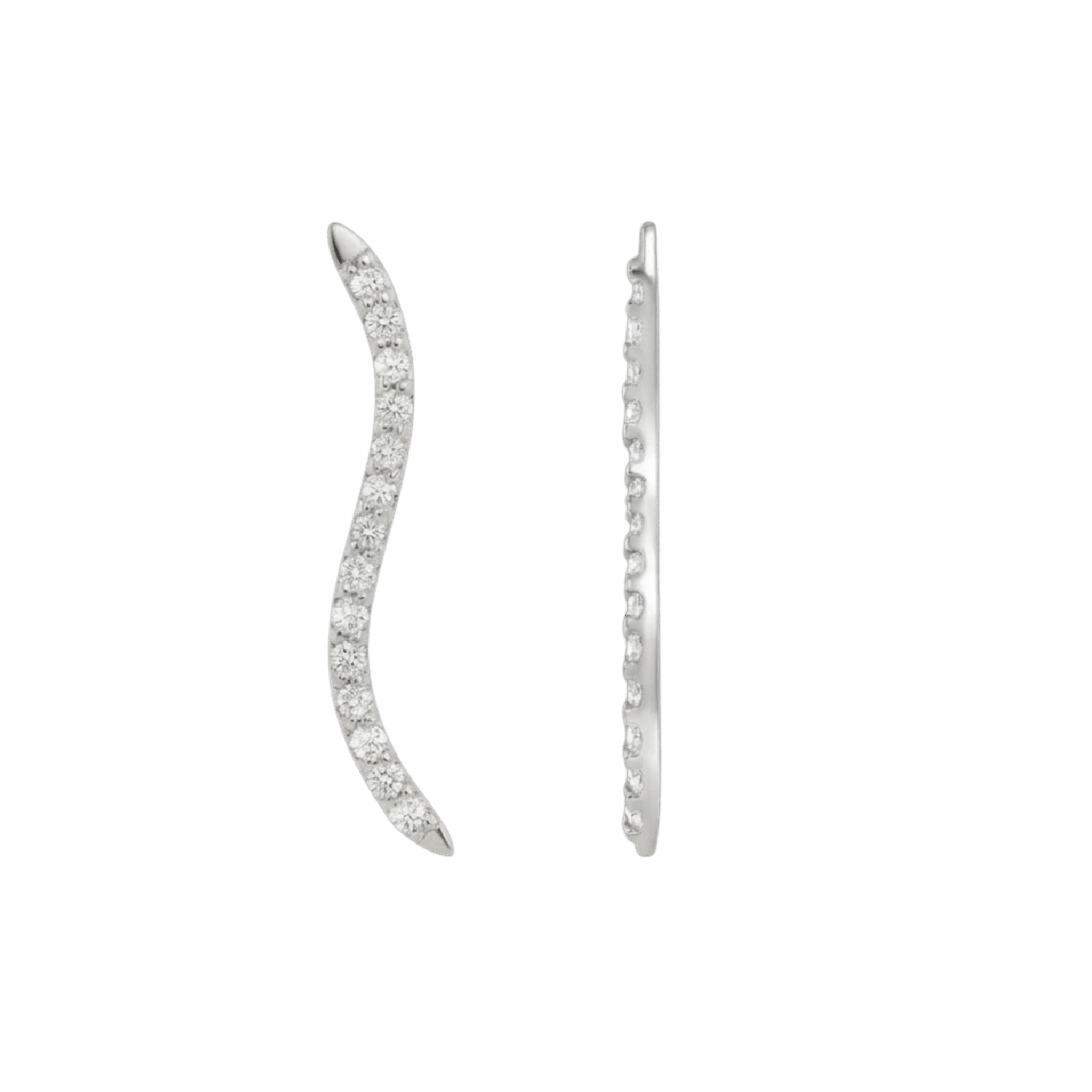Path With Gems – 14K/18K Gold Linear Multi-Stone Threadless End - piercing-zone.com