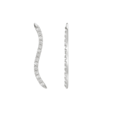 Path With Gems – 14K/18K Gold Linear Multi-Stone Threadless End - piercing-zone.com